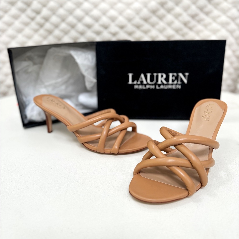 Ralph Lauren tan heels